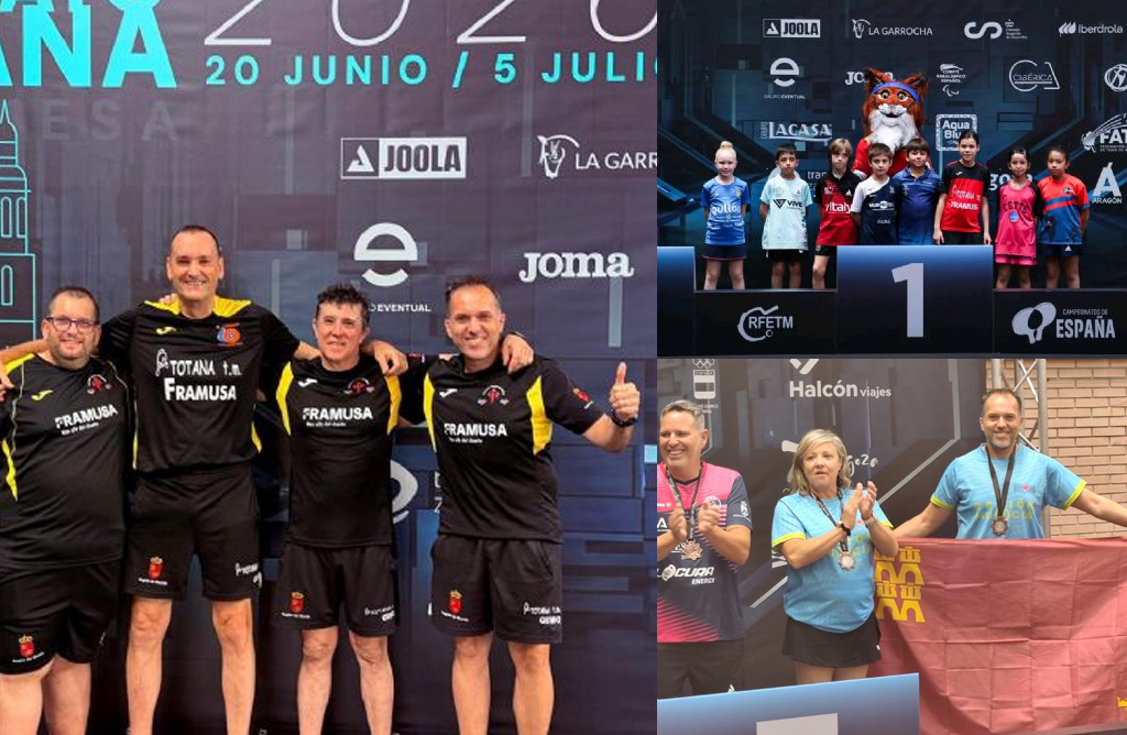 Tres medallas hist�ricas y r�cord de participaci�n para el Framusa Totana en los Campeonatos de Espa�a